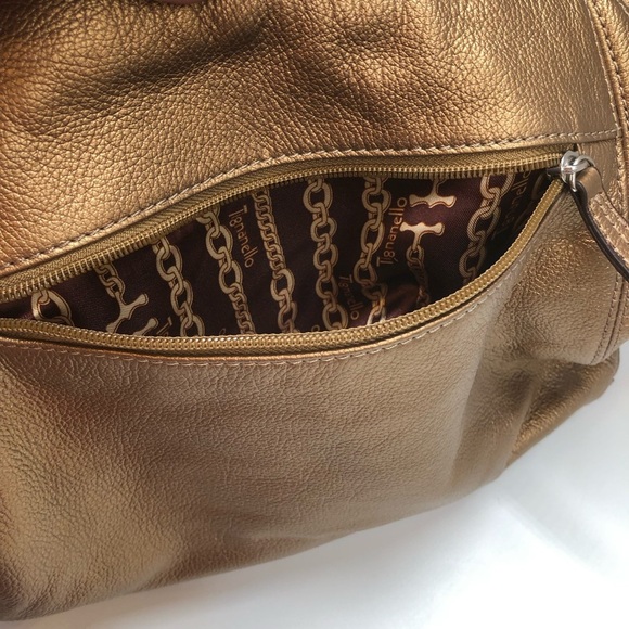 Tignanello Copper Leather Shoulder Bag - Picture 4 of 13